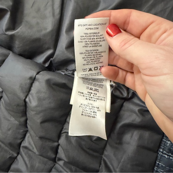 Patagonia Men’s Down Sweater Puffer Winter Jacket in Blue/Black/Gray-size Med - Picture 7 of 7